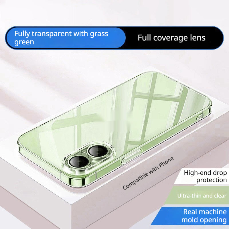 Cas de téléphone transparent ultra-mince sans glissement