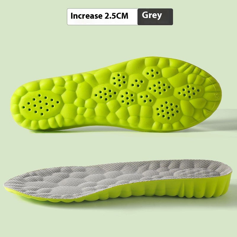 Hauteur Augmenter la semelle intérieure Haute Élastique Shockproof Respirant Sweat Absorbing