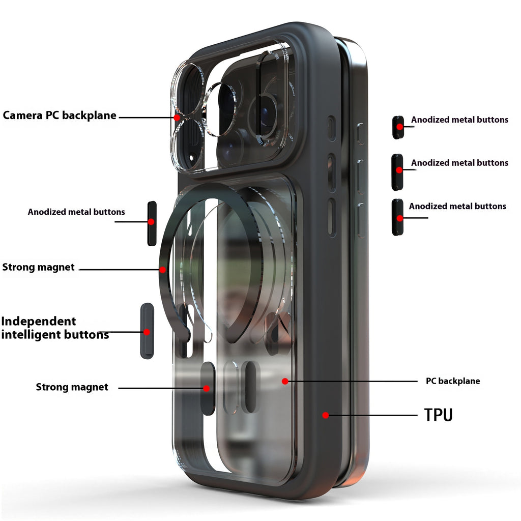 Applicable au boîtier de téléphone magnétique bi-en-un 17Promax