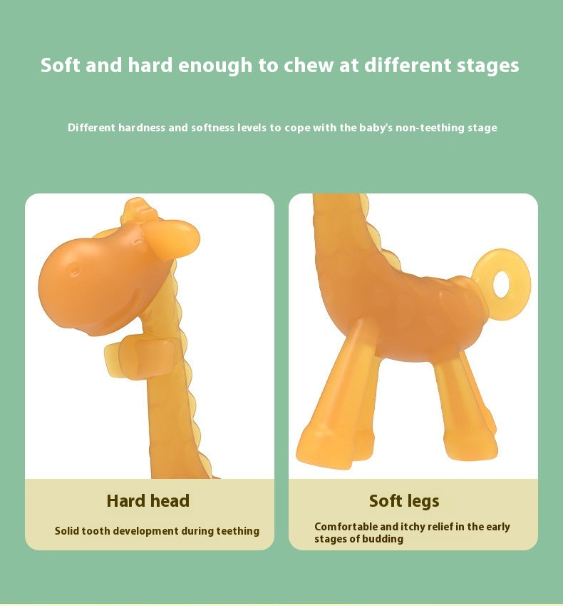 Bébé liquide Giraffe Teether Safe Silicone Nano Molar Rod