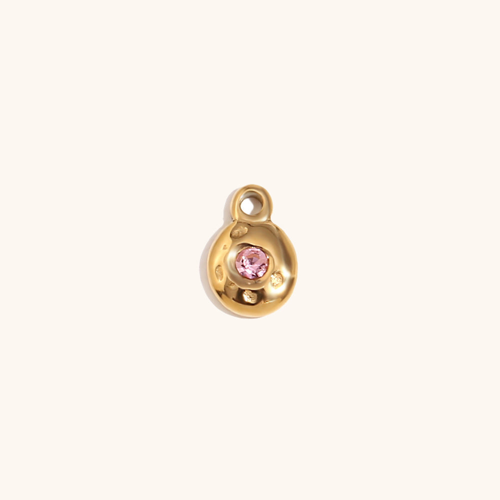 Accessoire de bijoux créatif Pendentif en acier inoxydable avec plaqué or 14K
