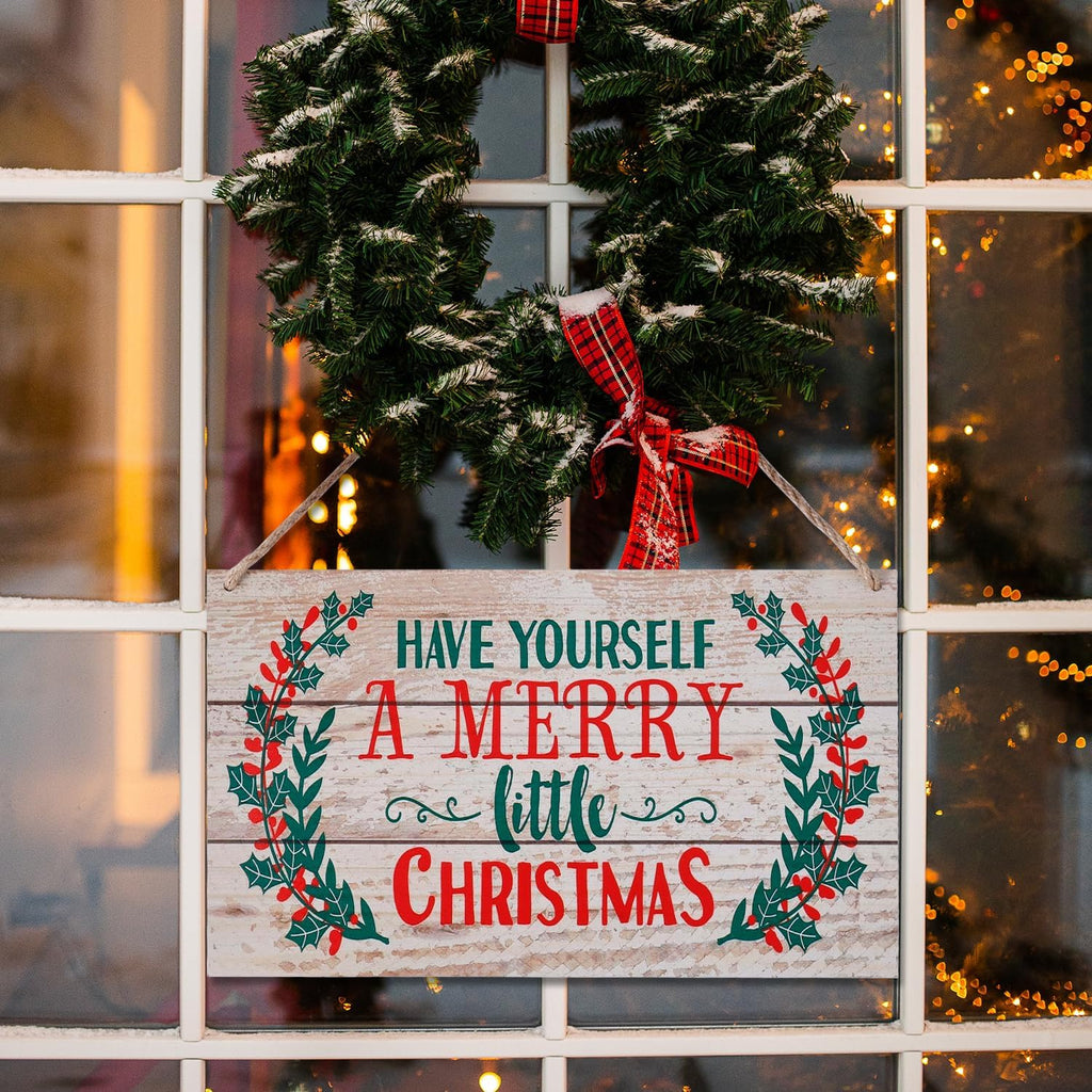 Panneau suspendu de porte de Noël 11,8x7.1in