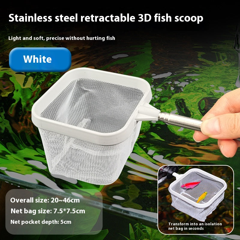 Filet de pêche en acier inoxydable rétractable Stereo