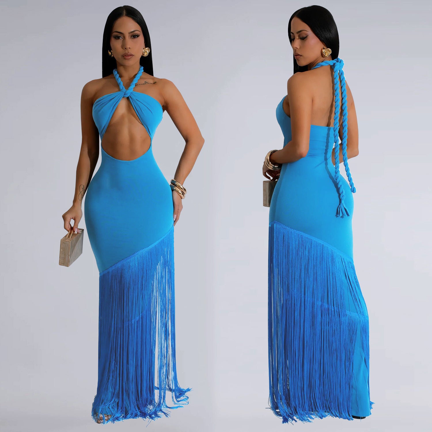 Robe de haut de tube de pointage en tassel d'été
