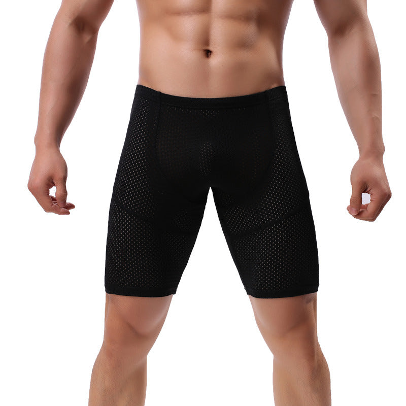 Style de mesh respirant homme d'été pour les boxeurs de sport