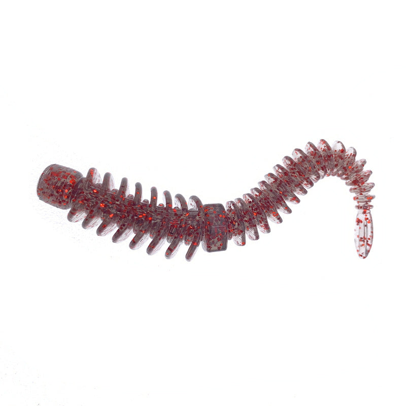 L'eau flottante statique Inverser l'aiguille filetée Tail Soft Bait Full Body Spoiler Soft Worm Bai