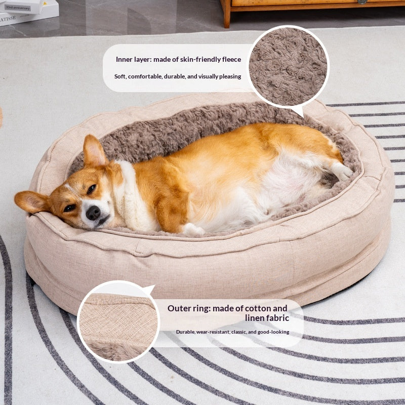 Lit pour animaux de compagnie simple et polyvalent