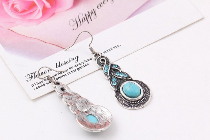 Boucles d'oreilles collier turquoise