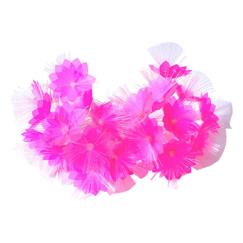 LED optique fibre fleur de lumière chaîne éclair lumière mariage