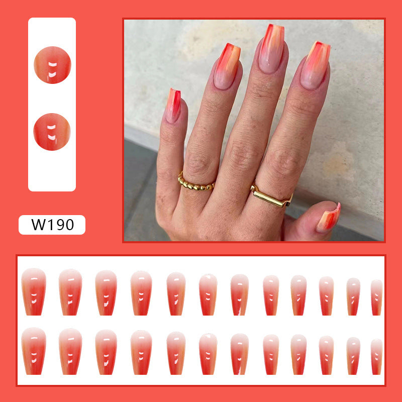 Style de commerce extérieur Fausses ongles Conseils pour porter les ongles Été Hot-seller Ballet Nail Ti