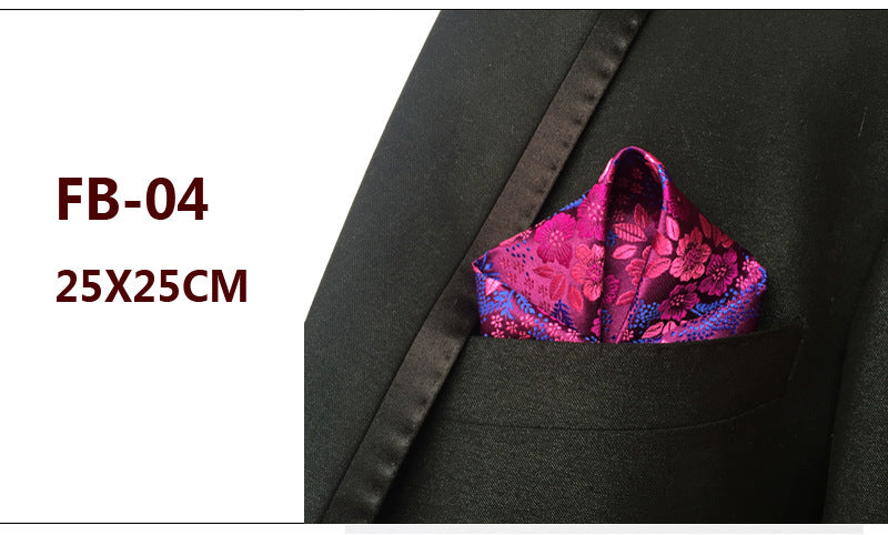 British Business Polyester Fil Jacquard Petite serviette carrée