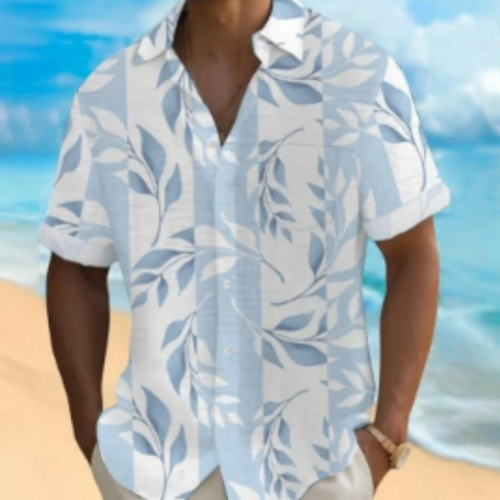 Chemise d'impression numérique hawaïenne de mode pour hommes