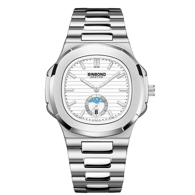 Ceinture en acier rétro Montre Quartz Imperméable Loisirs All-match