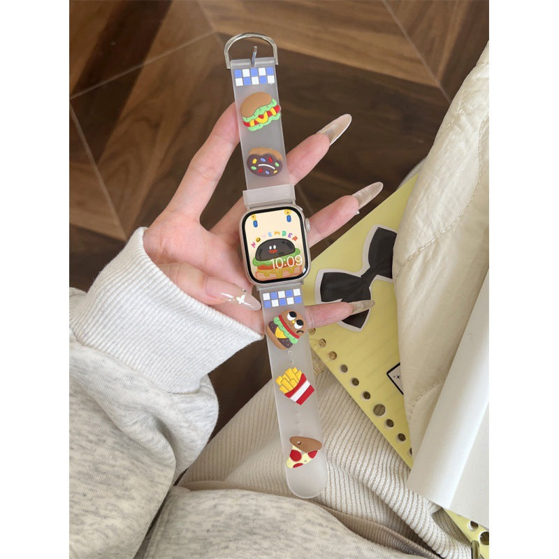Cute Cartoon Silicone Breathable Bracelet de montre