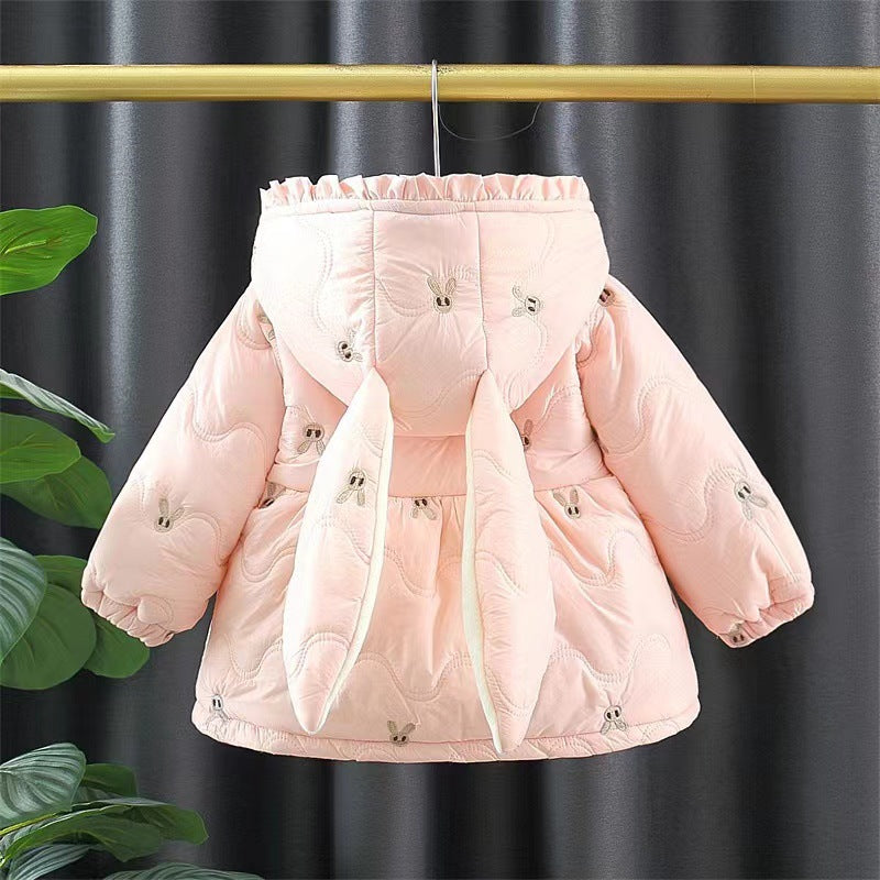 Filles Thickened Coton rembourré manteau d'hiver Vêtements pour enfants coton rembourré Veste Western