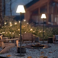 Outdoor Rotating Solar Plastic Garden Floor Lamp
