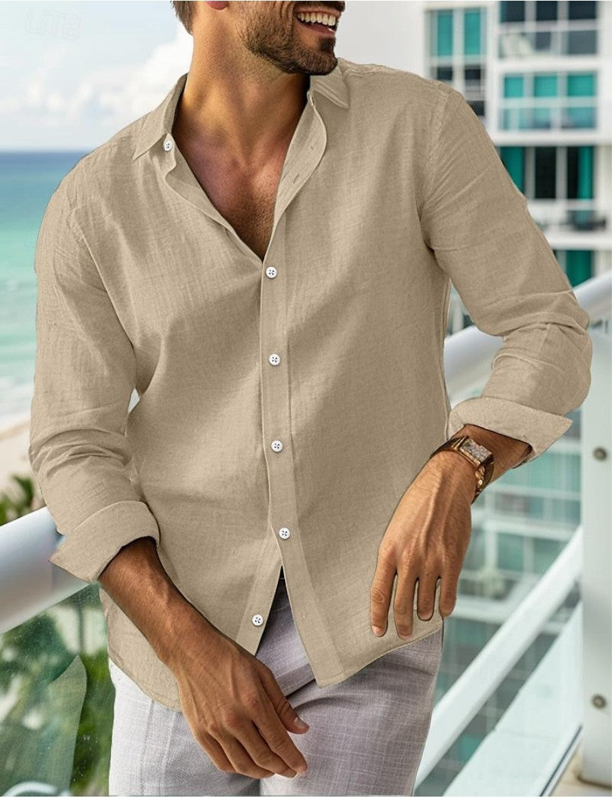 Chemise à manches longues pour hommes