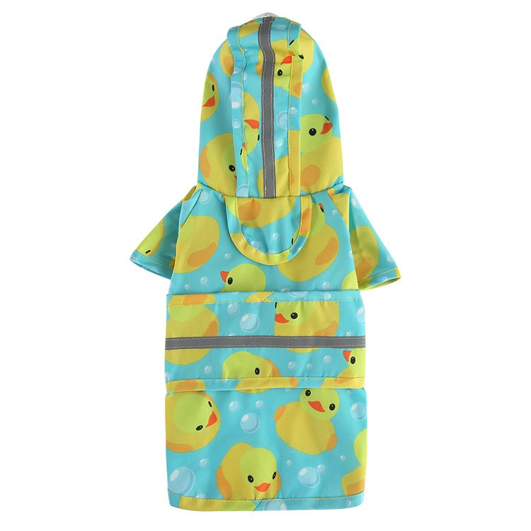 Chien Cartoon Pied réfléchissant Poncho Traction