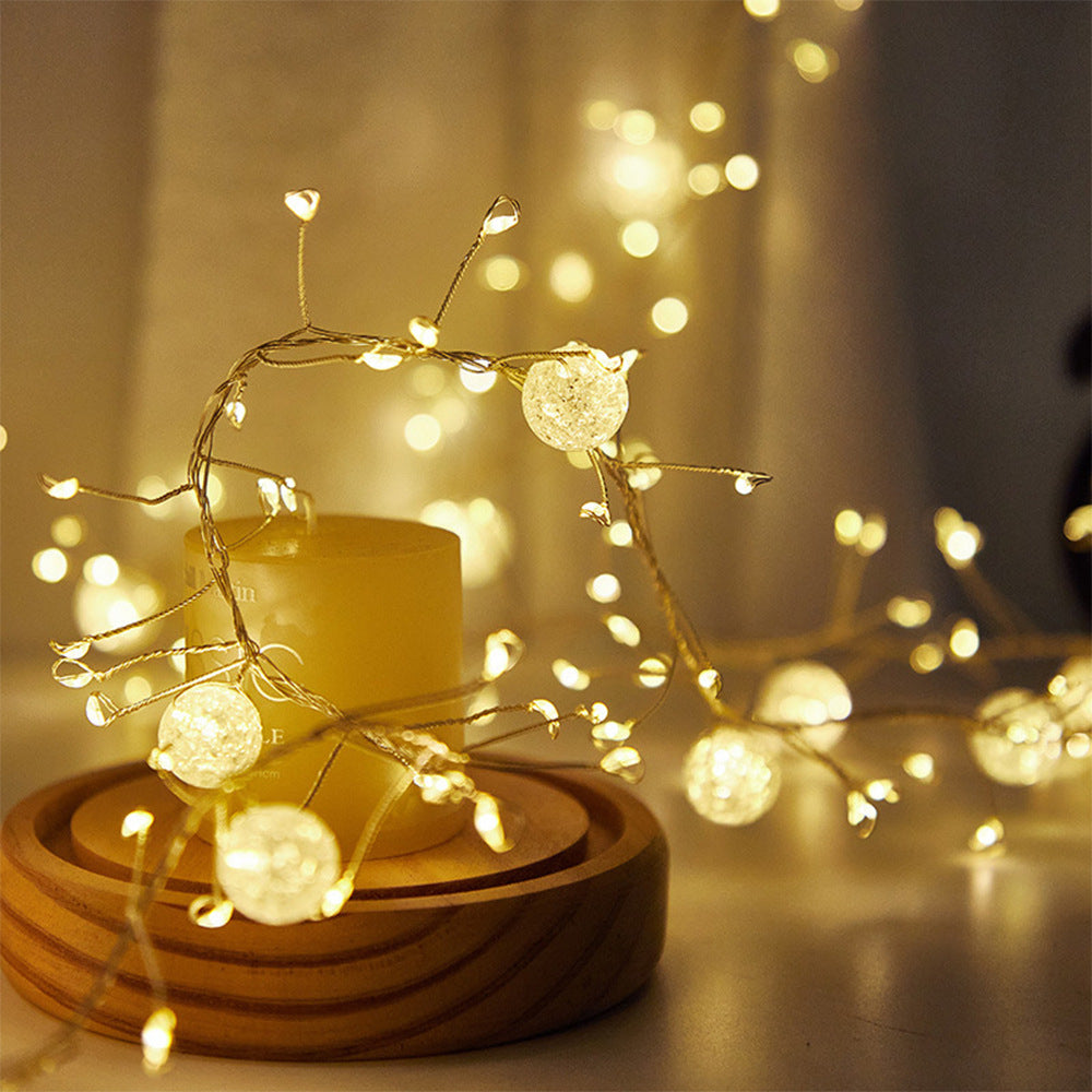 Corde intérieure rechargeable en mode Fairy 6M8M 400LED