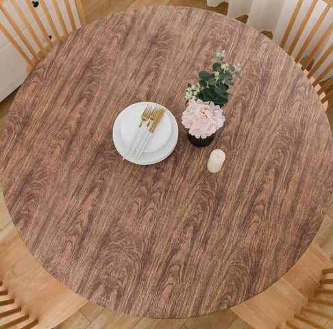 Table ronde en tissu d'impression numérique étanche à l'huile