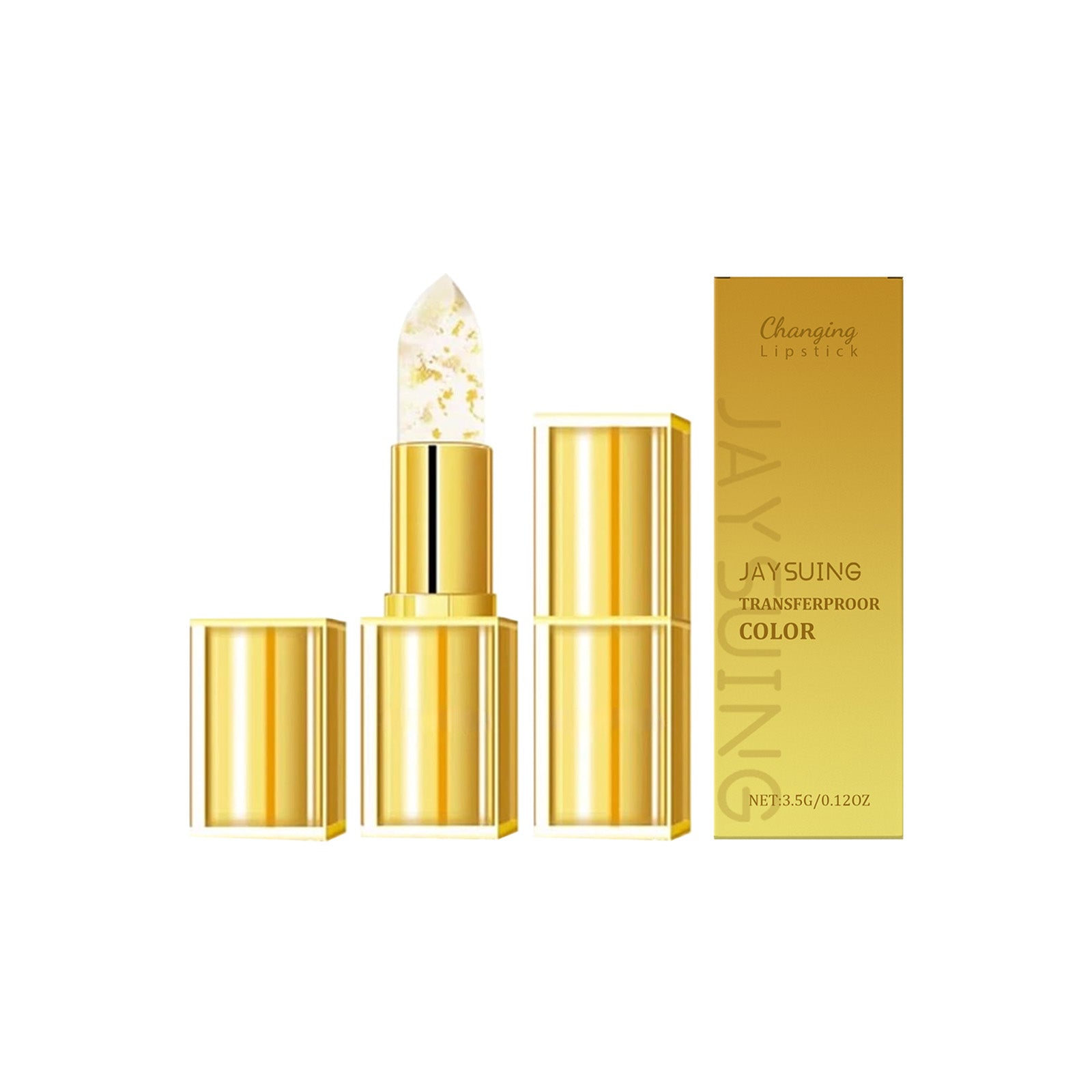 Baume à lèvres hydratant à changement de couleur de feuille d'or 3,5g
