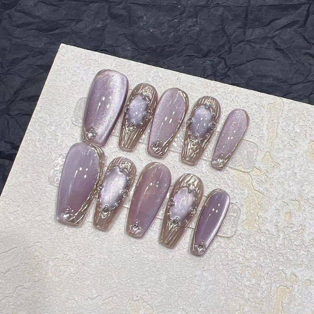 Purple Buccellati Nails à porter à la main
