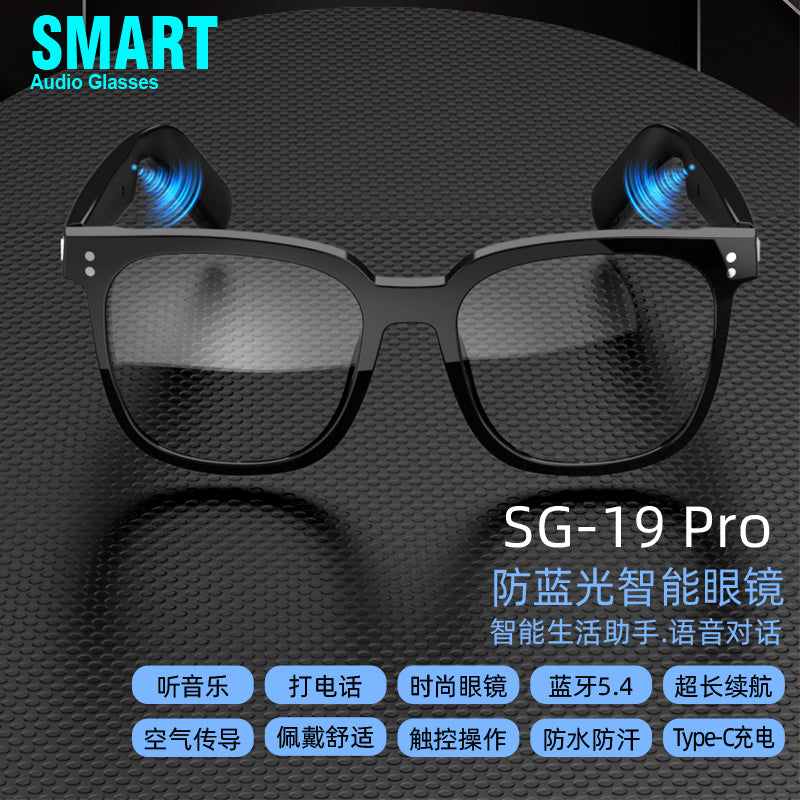 Smart Glass Smart Eyewear Étape dans le monde Verres résistants aux UV haute définition HIFI S