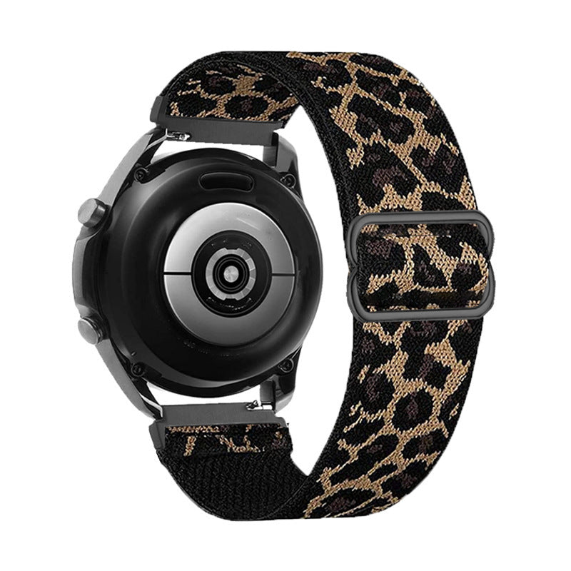 Bracelet tissé en polyester élastique à libération rapide