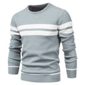 En stock L'automne et l'hiver hommes occasionnels rayés hommes Pullover couleur correspondant Roun