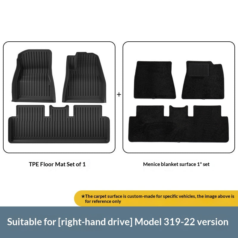 Tapis de plancher de voiture TPE pressés en plastique