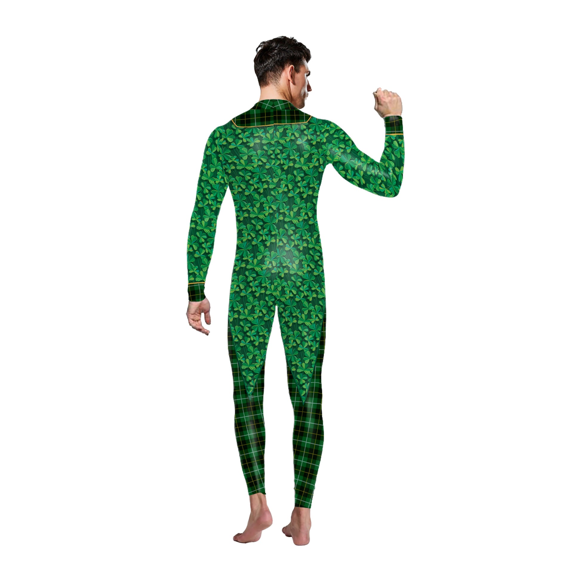 St. Patrick's Day Green Bow Digital Print Performance Robe