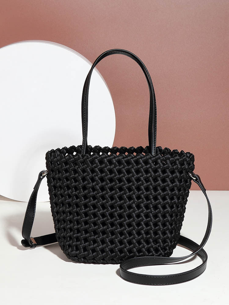 Style d'été Panier de légumes tissés Fashionable élégant sac à main Design de texture mode