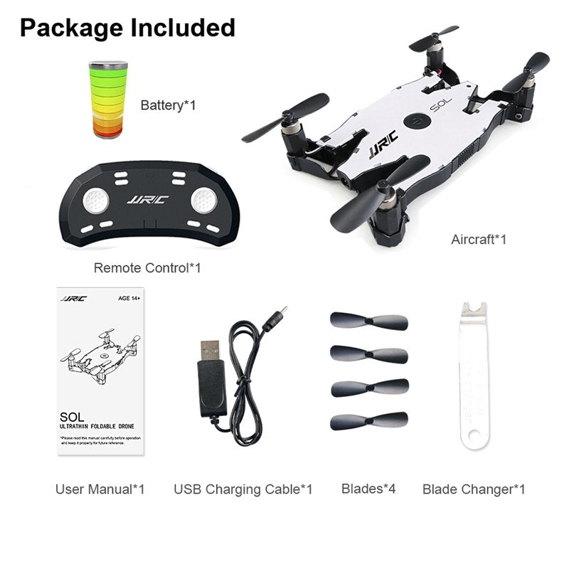 JJRC JJR / C H49 SOL Ultrafine Wifi FPV Selfie Drone 720P caméra automatique pliant bras Mai