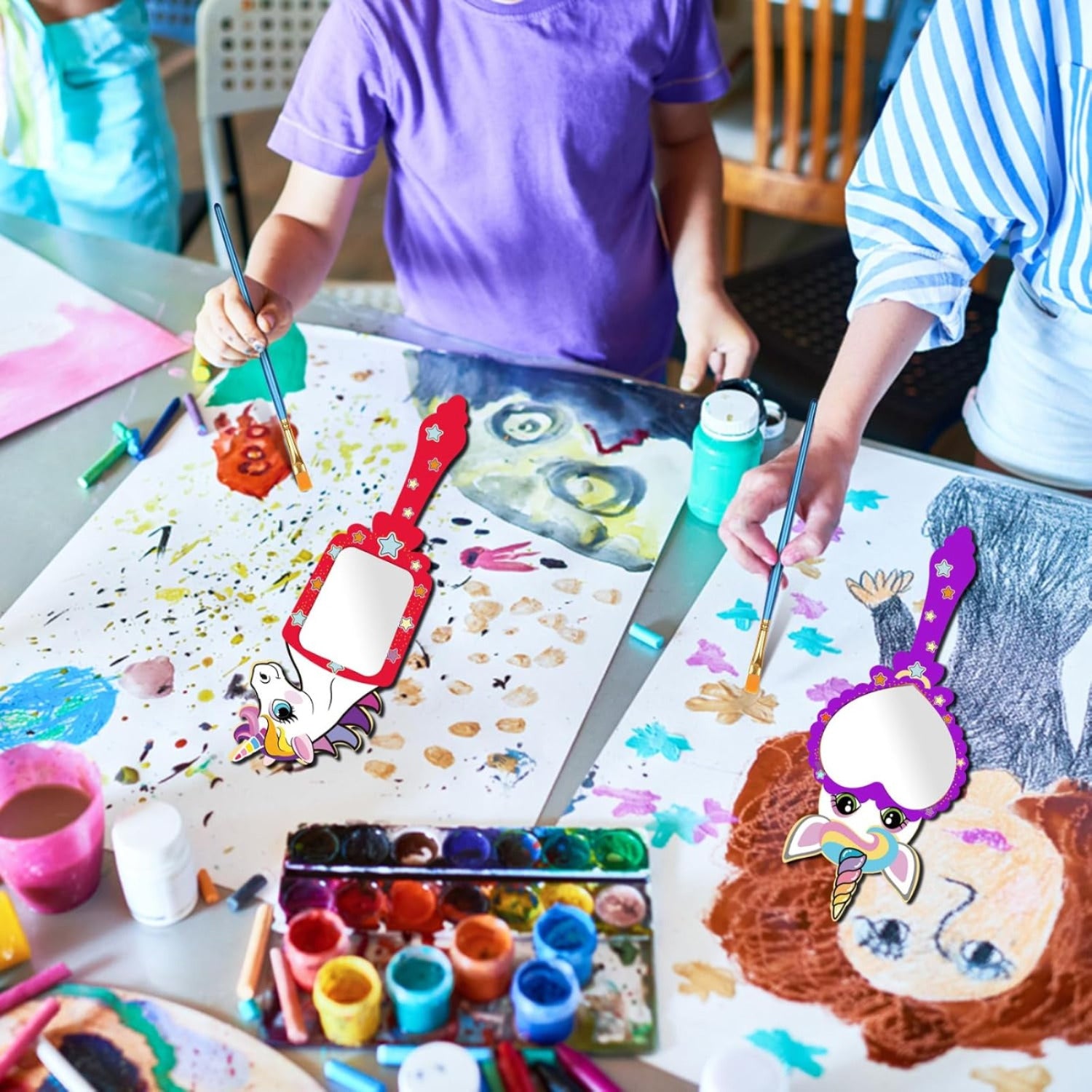 Kit bricolage 22 pièces pour miroirs Licorne