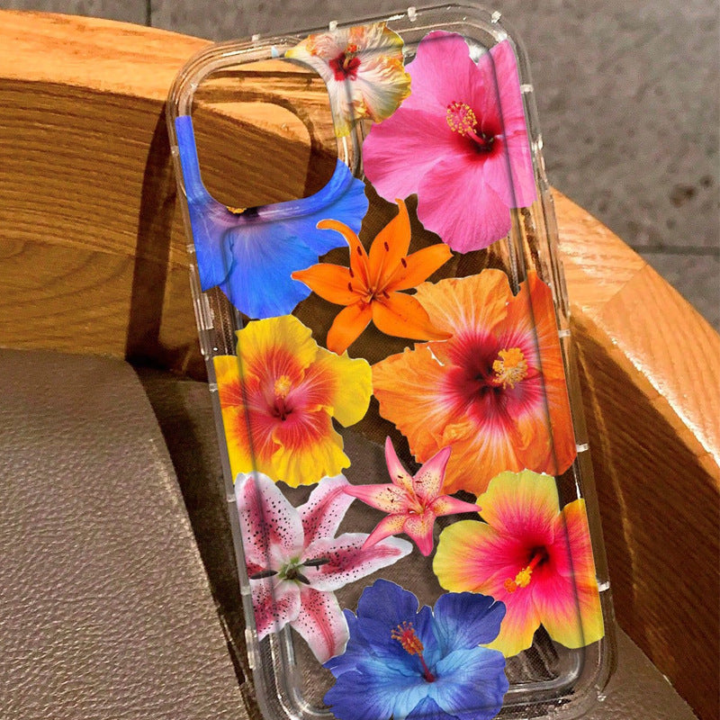 Cas de téléphone Lily lumineux Airbag résistant à la chute