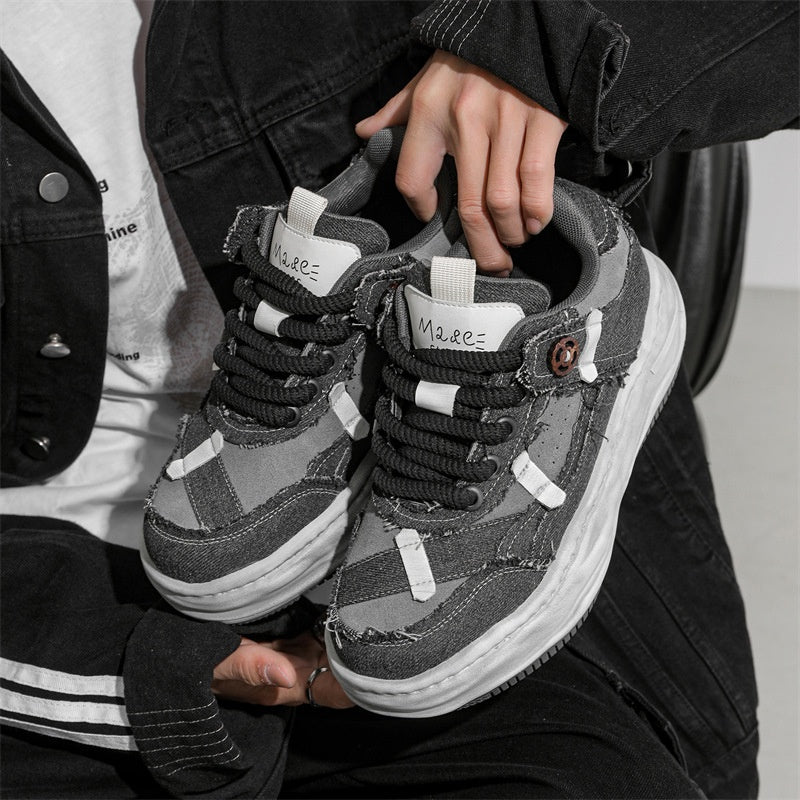 Design d'intérêt spécial 7cm Invisible Hauteur Augmenter Détresse Désolée Chaussures de pension