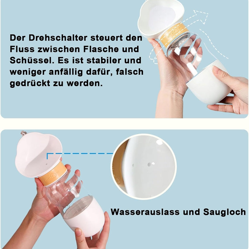 Bouteille d'eau pour chien pour l'extérieur Portable Companion Cup en plastique Bouteille d'eau Marche pour chien W