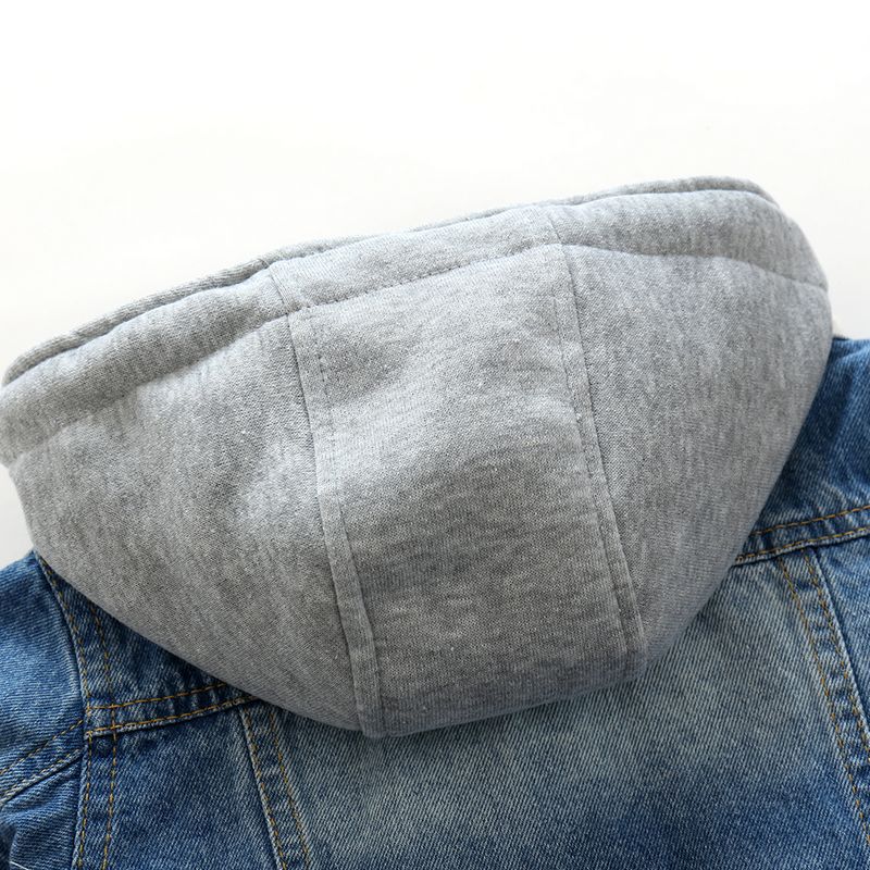 Garçons et enfants Lavés Veste denim douce
