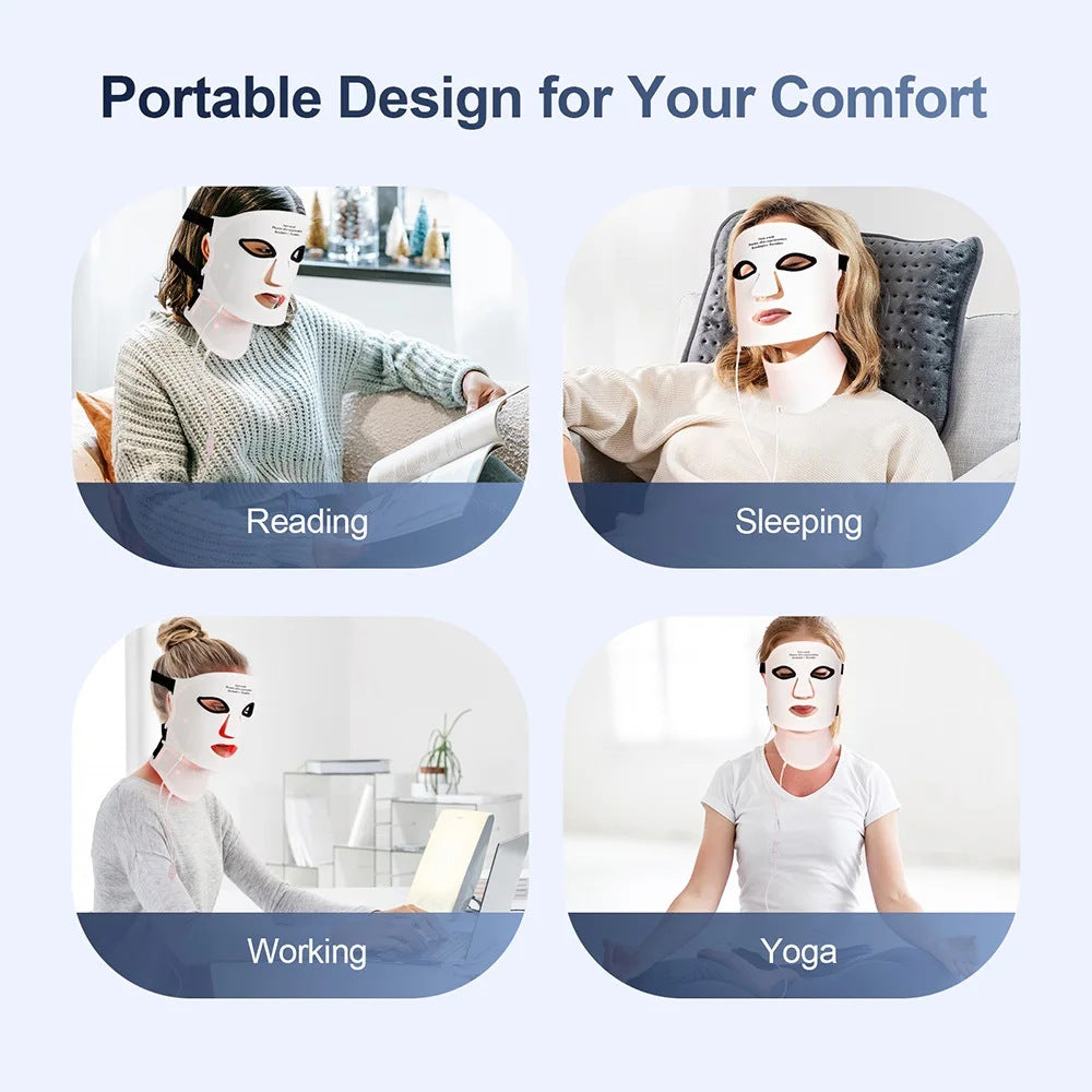 Masque de spectre de 7 couleurs de beauté ménagère