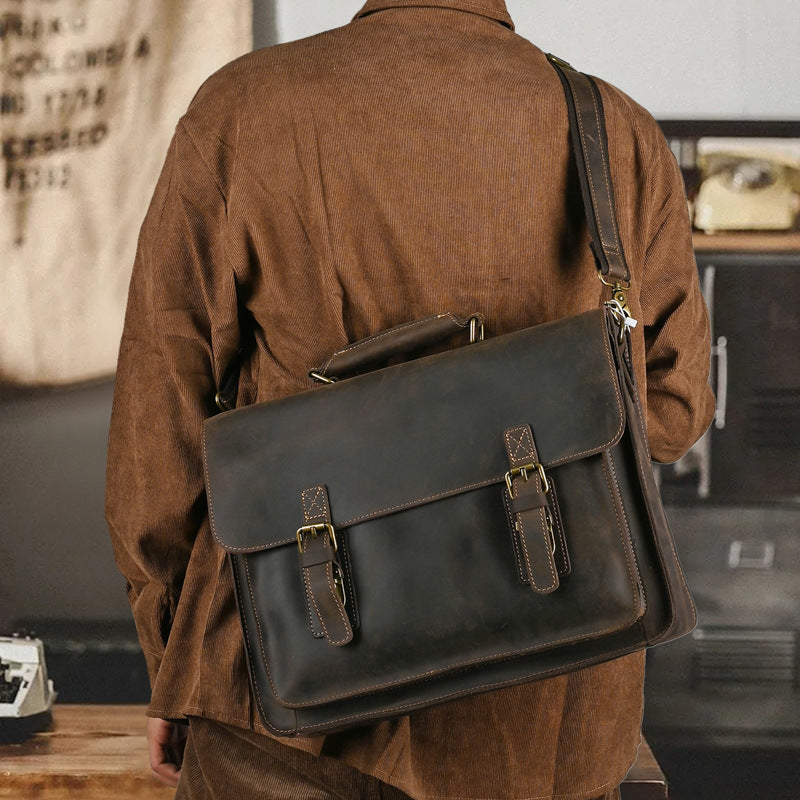 Haut de la couche Sac portable en cuir à épaule unique