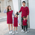 Costume famille-enfant d'automne et d'hiver