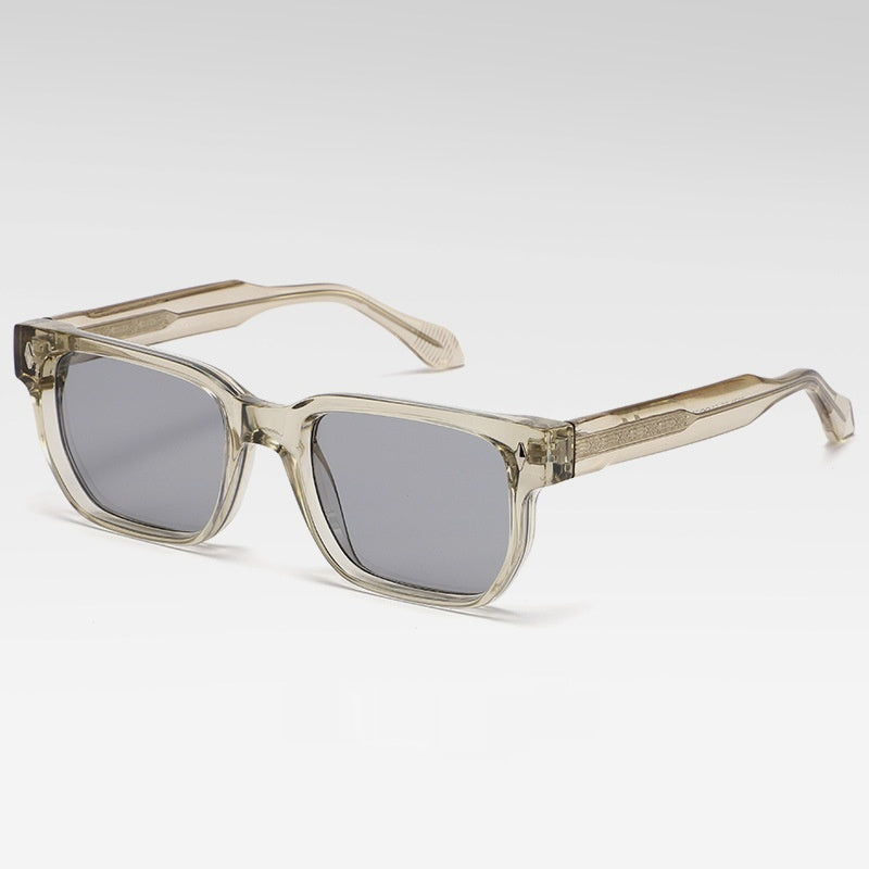 Lunettes de soleil vintage à cadre carré pour femmes