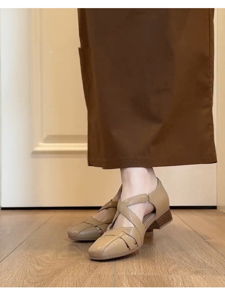 Sandales à orteil fermé respirant pour femmes