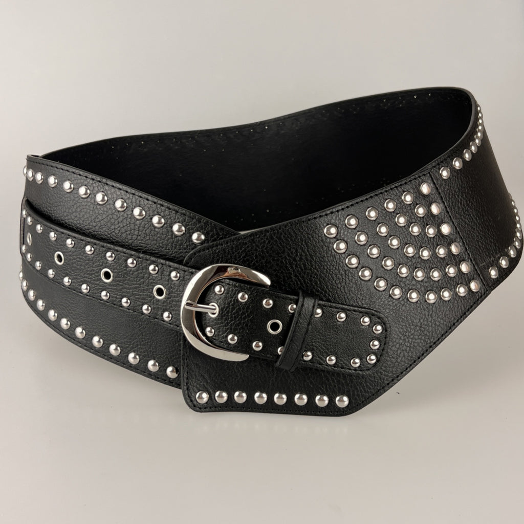 Rivet Punk large ceinture mode et polyvalent style vintage