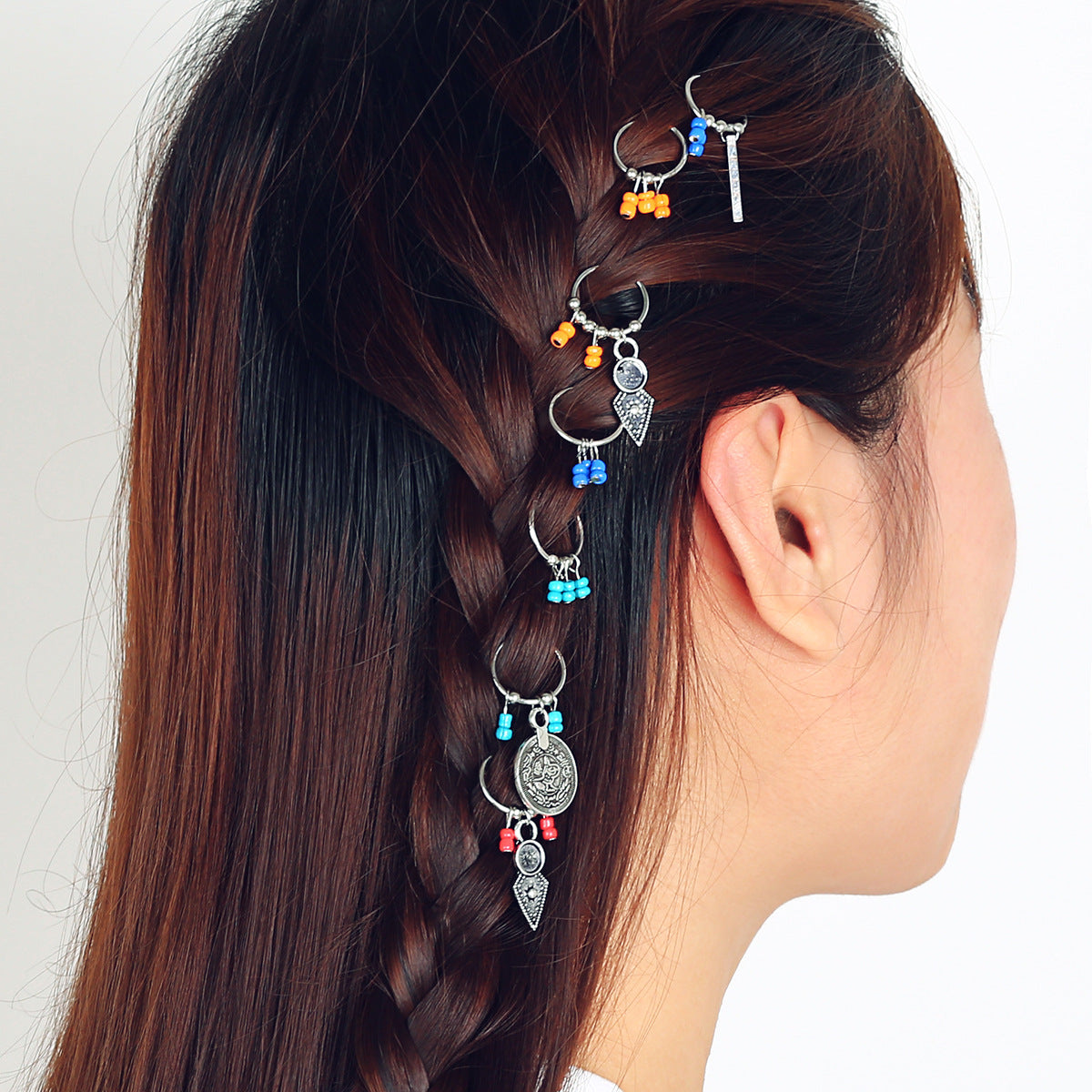 Épingle à cheveux pendentif de pièce de monnaie Headdress simple