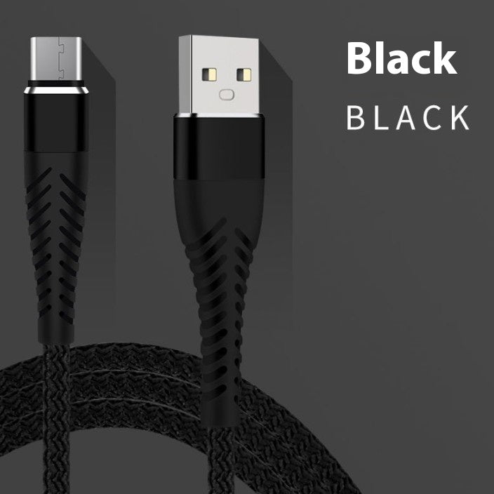 Nylon Câble de données tissé Ligne de charge rapide Interface Typec applicable