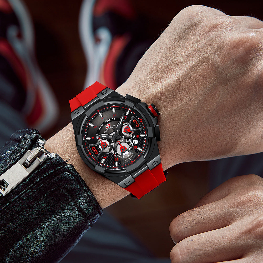 Montre de surface en quartz flottante étanche Casual