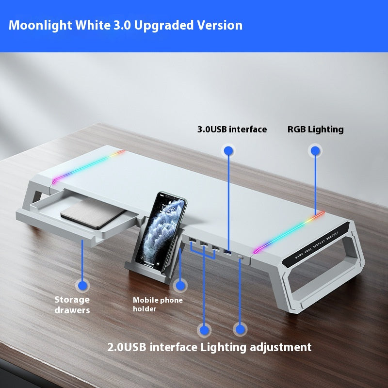 Base de support pour ordinateur portable multifonctionnel