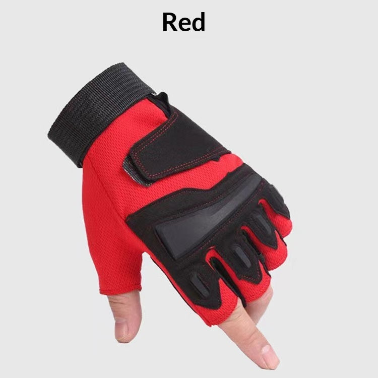 Style étudiant Gants à moitié doigt pour les hommes fitness en plein air et conception sans doigt de vélo