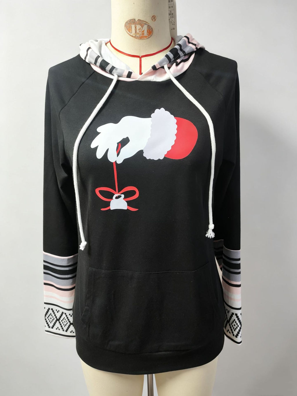 European And American Exclusive Autumn Women's Printed Drawstring Casual Versatile